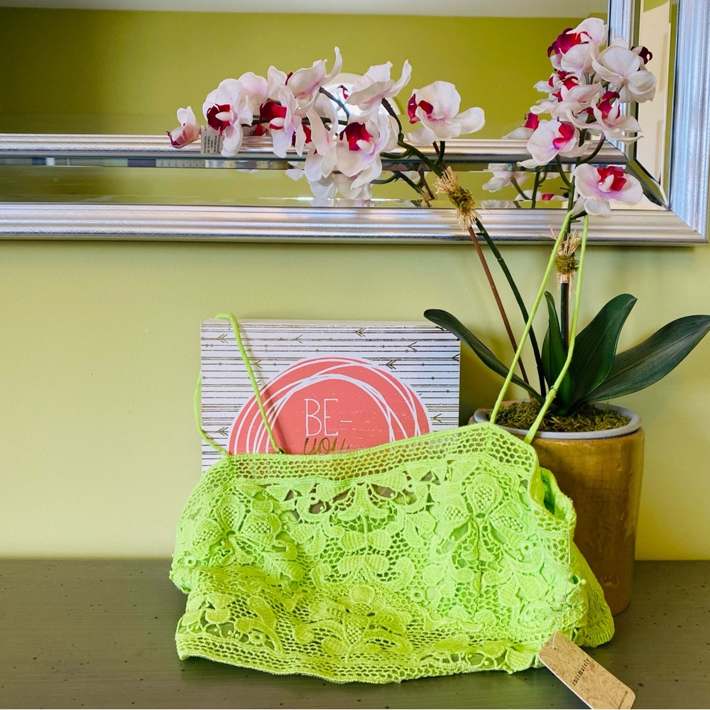 Intimately fp Green Lace Top